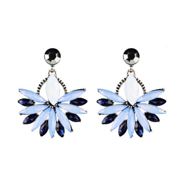 Fashionable Western Style Jewelry Luxury Exaggerated Personality Crystal Stud Earrings